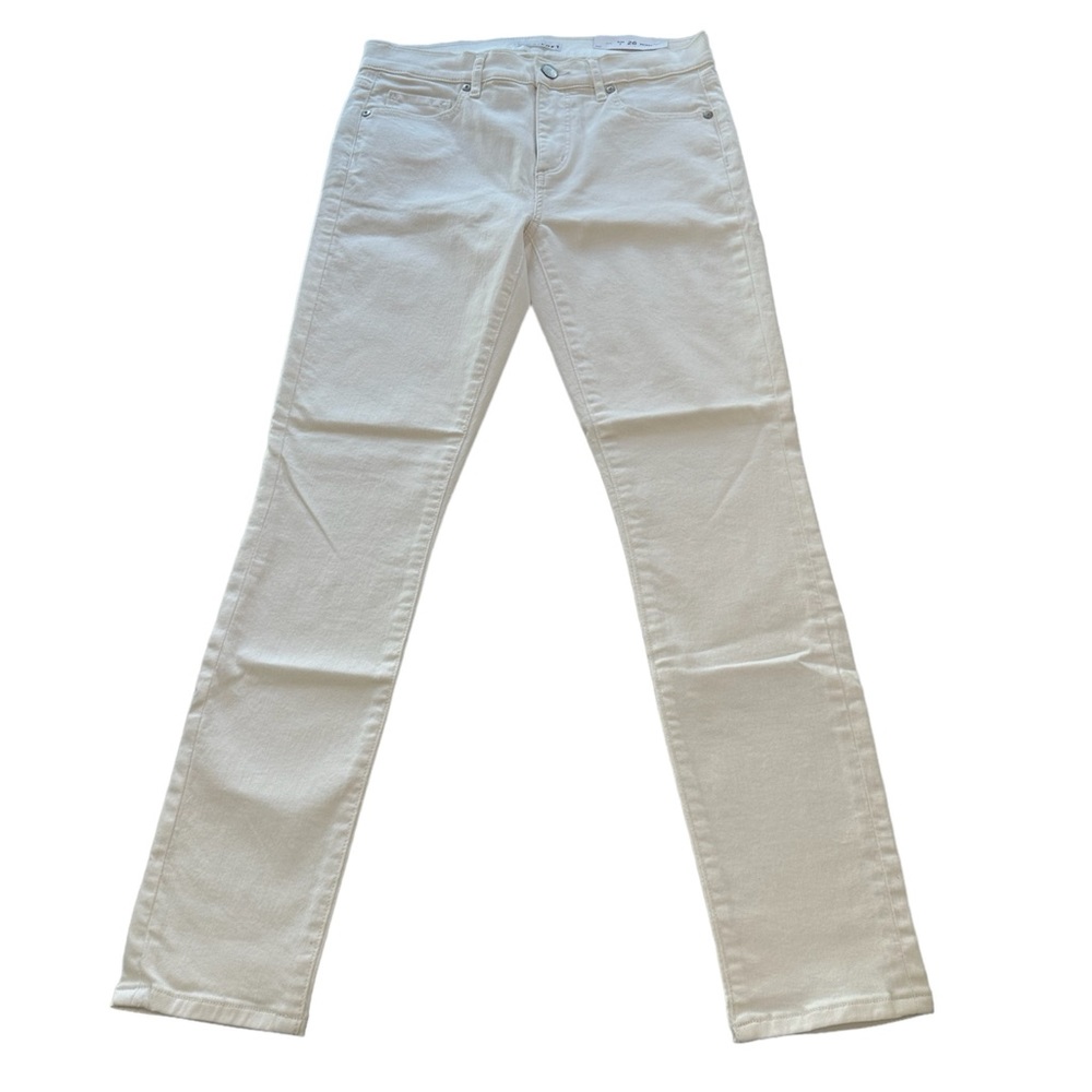 Loft Slim Pocket Skinny Jeans in White Denim NWT Women’s Size 26